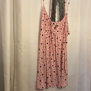 2x pink with hearts nightgown
